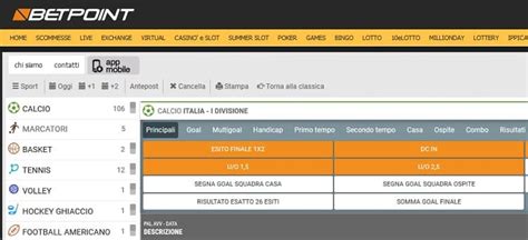 www.betpoint.it scommesse sportive - Login 